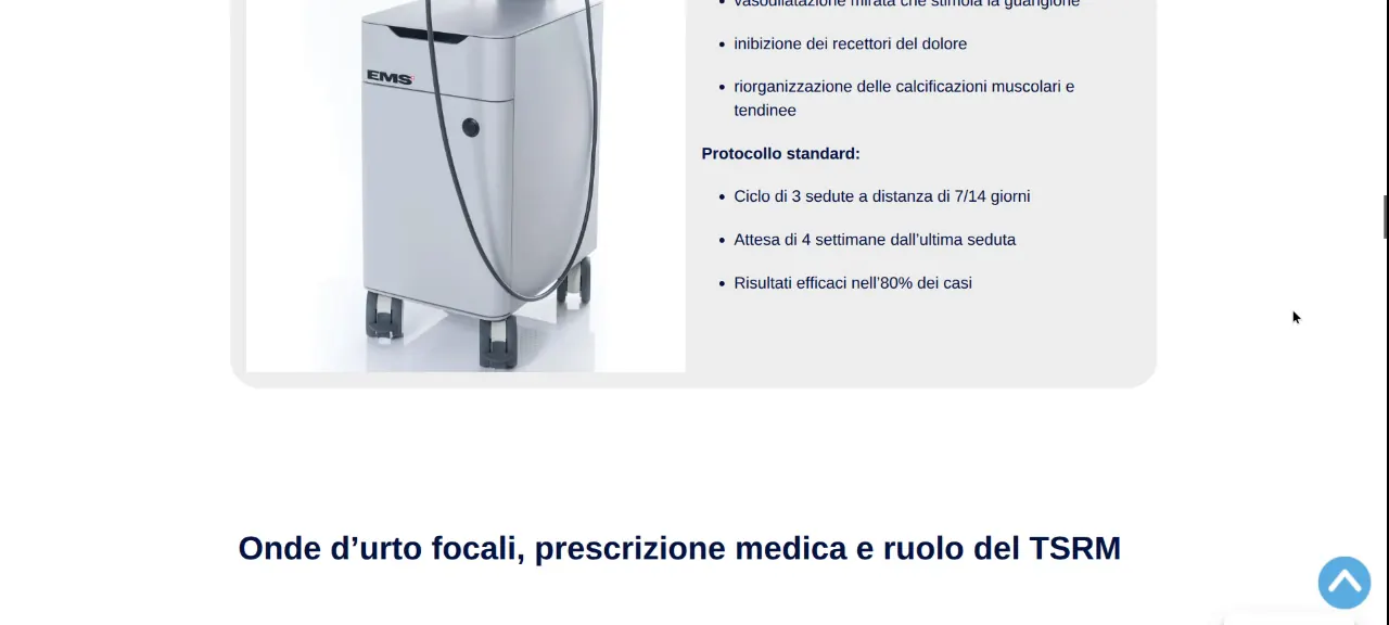 Paschetta Salute: schermata 2 del sito paschettasalute.it