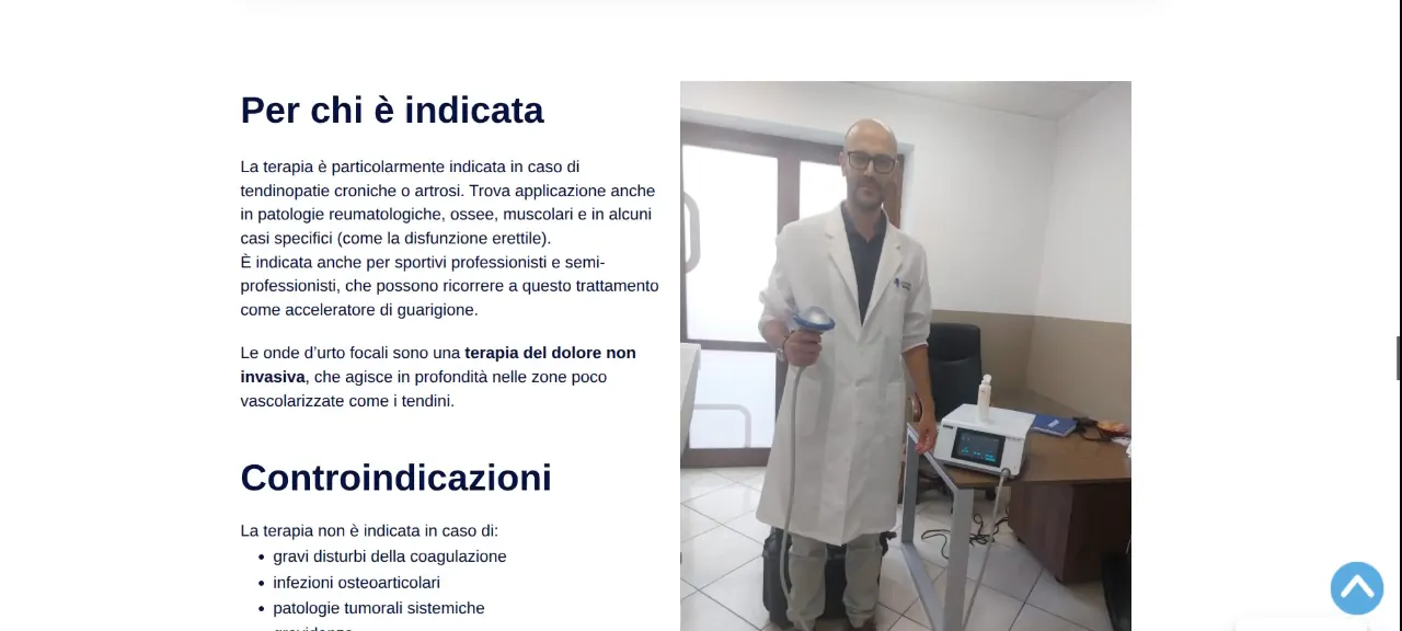 Paschetta Salute: schermata 3 del sito paschettasalute.it