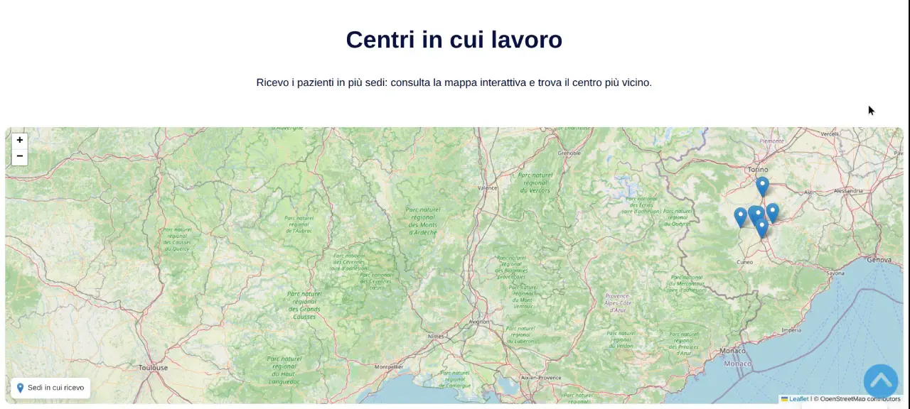 Paschetta Salute: schermata 4 del sito paschettasalute.it