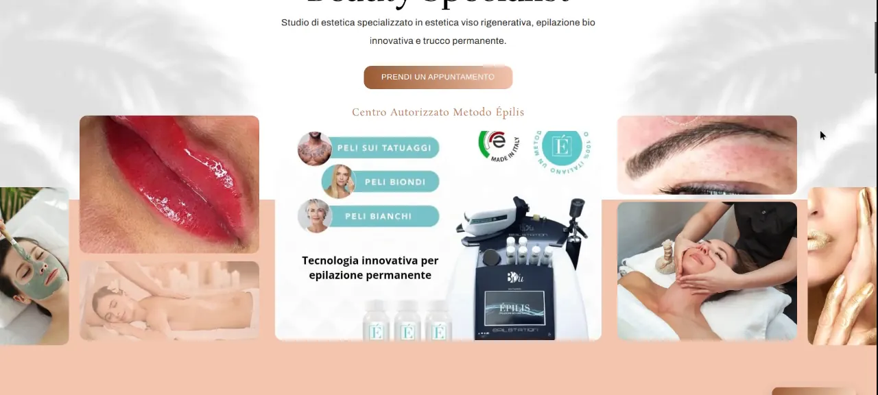 Valeria Porcino: schermata 1 del sito valeriaporcino.it