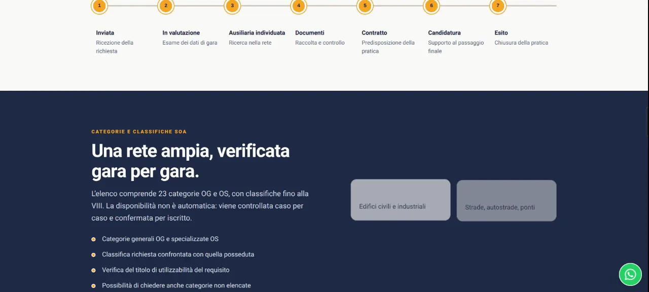 Avvalia: schermata 2 del sito avvalia.it