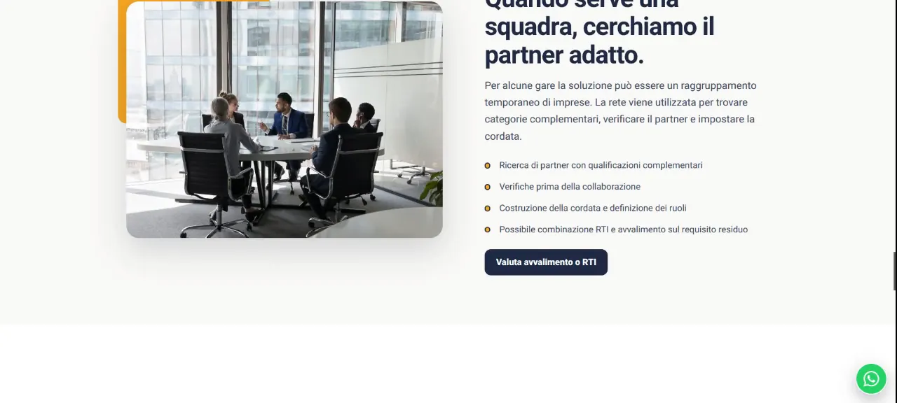 Avvalia: schermata 4 del sito avvalia.it