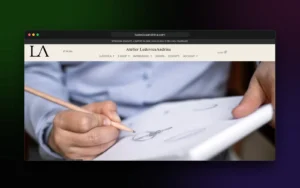 E-commerce gioielli artigianali realizzato per Atelier Ludovica Andrina