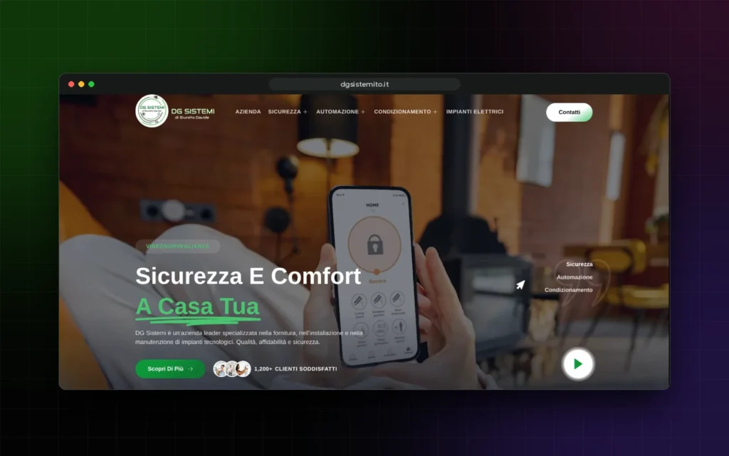 Il sito DG Sistemi, rinnovato da QueenWeb