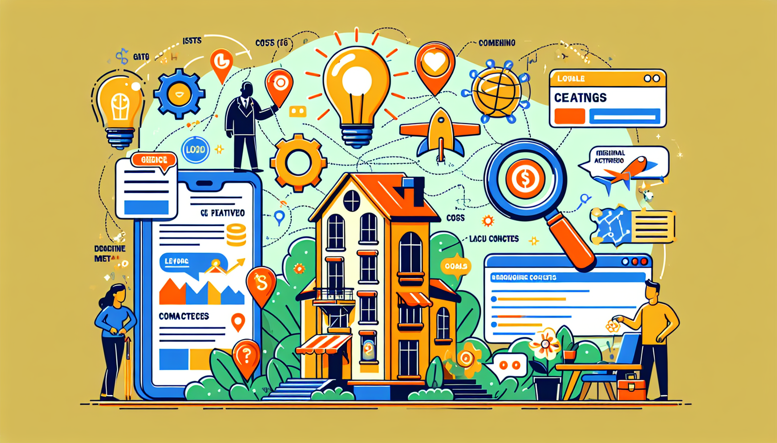 Gestione campagne Facebook e Instagram Ads per il settore immobiliare.